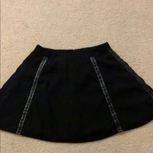 Black zipper circle skirt